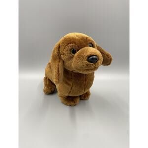 Go! Games 11 Inch Brown Dachshund Puppy Dog Plush Stuffed Animal Toy